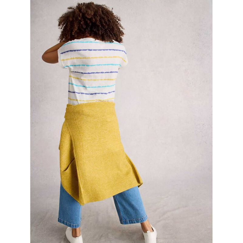 White Stuff Nelly Notch Stripe Neck Tee image number 1